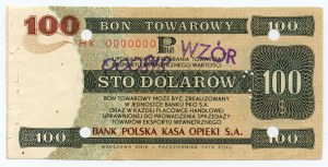 PEWEX, 100 dollars 1979, série HK 000000, MODÈLE