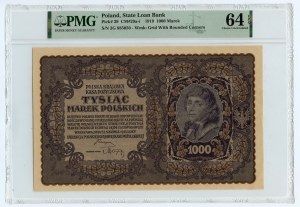 1 000 marks polonais 1919, III Série S - PMG 64 EPQ