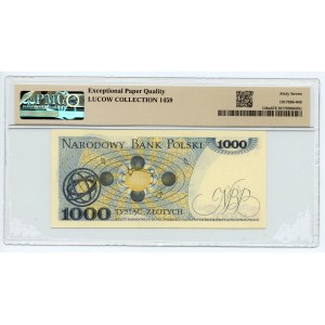 1.000 złotych 1975 seria H, PMG 67 EPQ, banknot z Kolekcji Lucow
