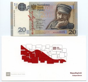 20 złotych 2018, NIEPODLEGŁOŚĆ, Folia NBP
