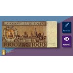 1.000 złotych 1965 z autografem Andrzeja Heidricha - rewers WYDRUKU projektu