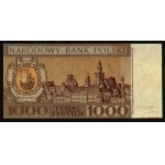 1.000 złotych 1965 z autografem Andrzeja Heidricha - rewers WYDRUKU projektu