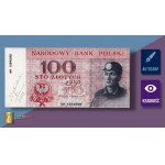 100 złotych 1966 z autografem Andrzeja Heidricha - rewers WYDRUKU projektu