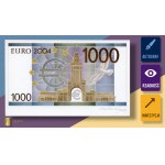 1.000 €, EURO 2004 z autografem Andrzeja Heidricha - WYDRUK projektu