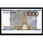 1.000 €, EURO 2004 z autografem Andrzeja Heidricha - WYDRUK projektu