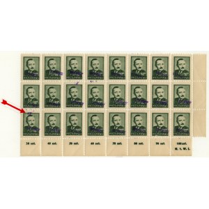 Zestaw znaczków - Bolesław Bierut 18 zł 1950 - zy