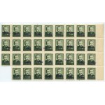 Stamp set - Boleslaw Bierut 18 zl 1948 - double stamp "groszy" + "y"
