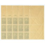 Zestaw znaczków - Bolesław Bierut 18 zł 1948 - dodatkowa pieczęć groszy