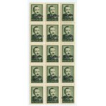Stamp set - Boleslaw Bierut 18 zlotys 1948 - PPF stamp on the back