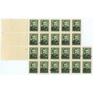 Zestaw znaczków - Bolesław Bierut 18 zł 1948