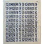 Sheet of stamps - 6-year plan 1950 - 100 pieces