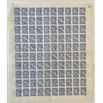 Sheet of stamps - 6-year plan 1950 - 100 pieces