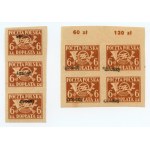 Set of stamps - Polish Post Office surcharge 6 zloty 1946 - type 1