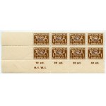 Set of stamps - Polish Post Office surcharge 1 zloty 1945 - type 3