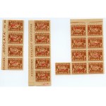 Set of stamps - Polish Post Office surcharge of 2 zloty 1945