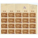 Set of stamps - Polish Post Office surcharge of 2 zloty 1945
