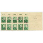 Stamp set - Boleslaw Bierut 3 zloty 1948 - type 23