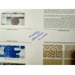 UNIKAT - Sheet - Proof print of the catalog of Polish banknotes - collector's version autographed by Czesław Miłczak