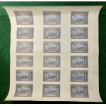 Arkusz banknotów 20 złotych 1940 - okupacja niemiecka, Bank Emisyjny w Polsce, emisja 1940