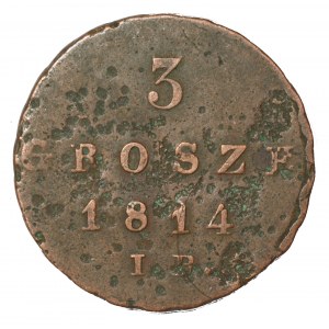 Księstwo Warszawskie, 3 grosze 1814 IB