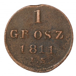 Duché de Varsovie, 1 grosz 1811