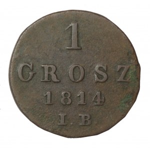 Duchy of Warsaw, 1 Grosz 1814 IB