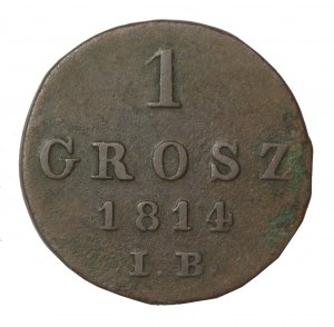 Duchy of Warsaw, 1 Grosz 1814 IB