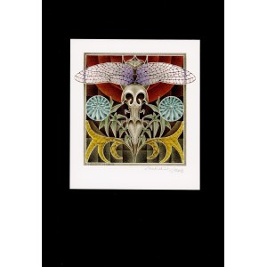 Graphic autographed by its designer Andrew Heidrich, print of the project