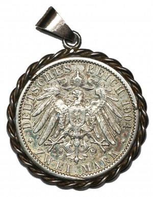 Germany, Hesse-Darmstadt, 2 marks 1904