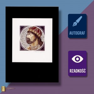 Mieszko I, Graphic autographed by its designer Andrew Heidrich, design print