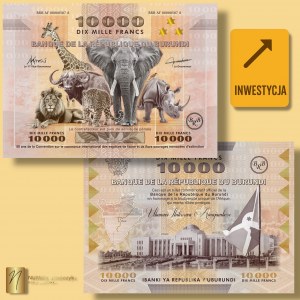 BURUNDI, 10,000 Francs 2025, Largest Banknote in the World
