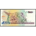 BRAZIL - 500 cruzeiros ND (1990), designer Czeslaw Slania's autograph on obverse