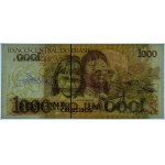 BRAZIL, 1,000 cruzeiros ND (1990), designer Czeslaw Slania's autograph on the reverse side