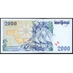 PORTUGAL, 2,000 escudos 1997, autograph of designer Czeslaw Slania on obverse