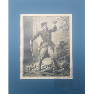 Elwiro ANDRIOLLI (1836 - 1893), Na ganek Protazy wchodzi..., z cyklu Pan Tadeusz