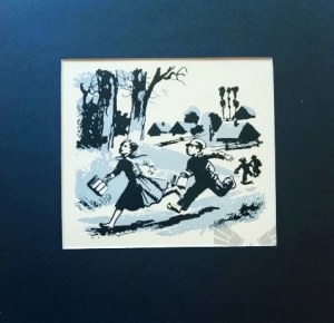 Michal BYLINA (1904 - 1982), To School