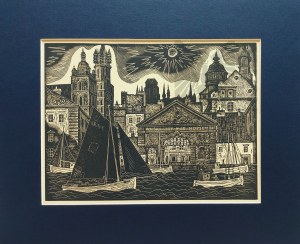 Tadeusz CIEŚLEWSKI - Syn (1895-1944), Żaglówki na Motławie