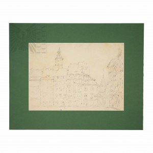 Tadeusz CIEŚLEWSKI- Ojciec (1870-1956), Warszawa, Widok na Zamek