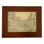 Tadeusz CIEŚLEWSKI - FATHER (1870-1956), Warsaw, View from Zapieck to Dekerta side of Old Market Square