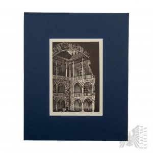 Stefania DRETLER-FLIN (1909 - 1994), - Xilografia dal ciclo Bella Cracovia