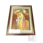 Unknown Artist (Signature A. DUREN), Portrait of a Woman in a Hat