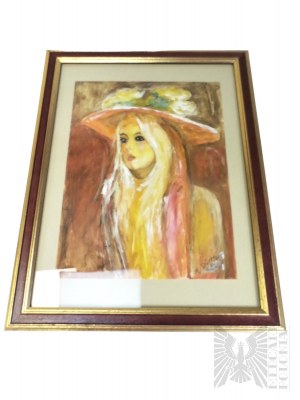 Unknown Artist (Signature A. DUREN), Portrait of a Woman in a Hat