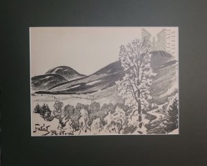 Julian FAŁAT (1853 - 1929), Skrzyczne as seen from Bystra, 1928