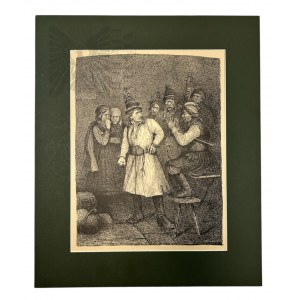Michał ICHNOWSKI (1857-1915), Spotkanie, 1884, litografia