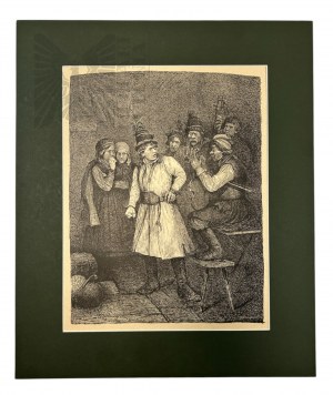 Michał ICHNOWSKI (1857-1915), Meeting, 1884, lithograph
