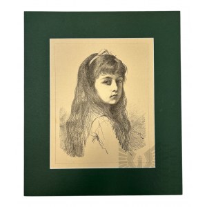 Leopold HOROWITZ (1837-1917), Portret dziewczynki, 1884