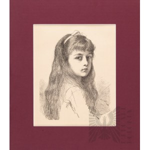 Leopold HOROWITZ (1837-1917), Portret dziewczynki, 1884
