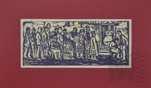 Helena KRAŻOWSKA-KNOTOWA (1911-1992), Queue for meat, 1970s.