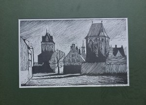 Zdzislaw KRÓL (1921-2002), Gdańsk towers, 1960s