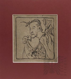 Kazimierz SICHULSKI (1879 - 1942), Self-portrait, lithograph